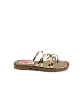 Кожаные босоножки для девочек Pablosky, золотой