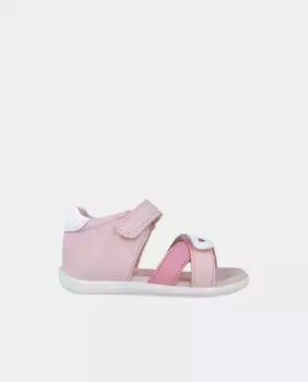 Кожаные босоножки для малышей с двойной клейкой застежкой Garvaln, цвет Rosa