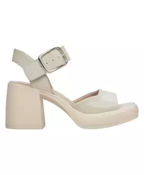 Кожаные босоножки Estro, серый