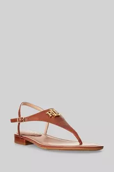 Кожаные босоножки Эллингтон Lauren Ralph Lauren, коричневый