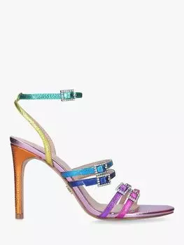 Кожаные босоножки Kurt Geiger London Pierra на шпильке, разноцветный