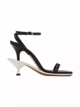 Кожаные босоножки Les doubles Jacquemus, мультиколор