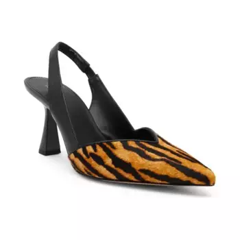 Кожаные босоножки на каблуке-шпильке Michael Kors, черный