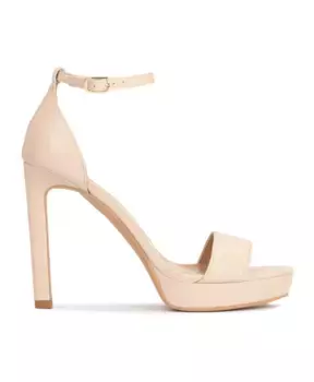Кожаные босоножки на платформе на шпильке Kazar, бежевый