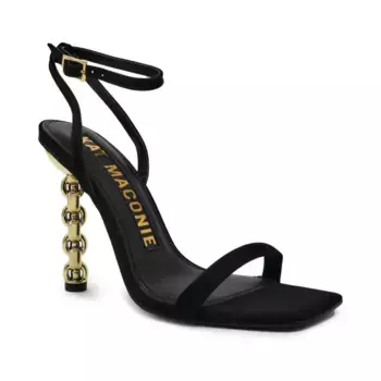 Кожаные босоножки на шпильке Kat Maconie, черный