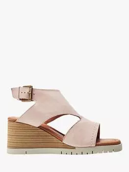 Кожаные босоножки peyten на танкетке Moda in Pelle, цвет Cameo