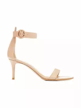 Кожаные босоножки Portofino 70 Gianvito Rossi, розовый