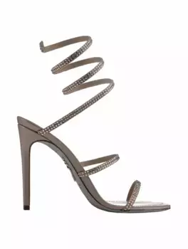 Кожаные босоножки Rene Caovilla, бежевый