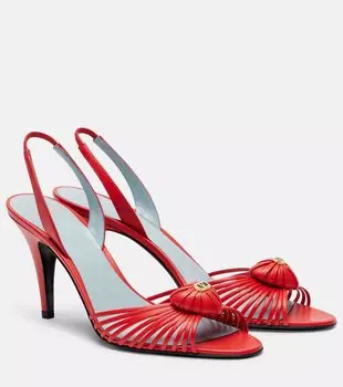 Кожаные босоножки Royal 90 на ремешке Valentino Garavani, Clementine