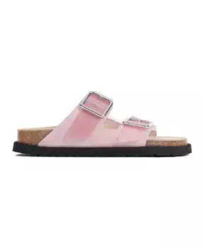 Кожаные босоножки с двумя ремешками Birkenstock, розовый