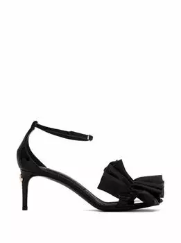 Кожаные босоножки со сборками Dolce&Gabbana