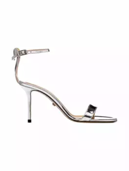 Кожаные босоножки Special Heart Mach & Mach, серебристый