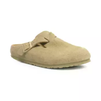 Кожаные бостонские сандалии-мюли Birkenstock, бежевый