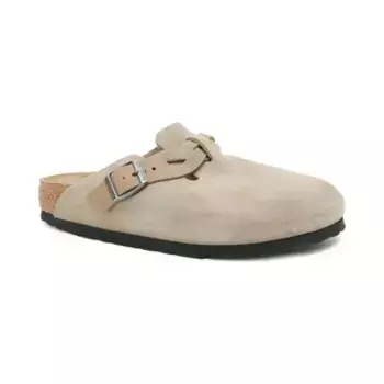 Кожаные бостонские тапочки Birkenstock, бежевый