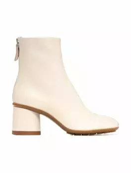 Кожаные ботильоны Agl, бежевый