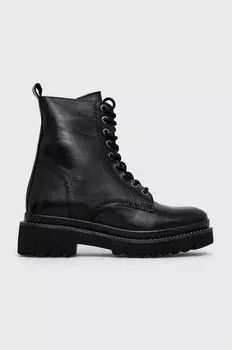 Кожаные ботильоны Aldo, черный