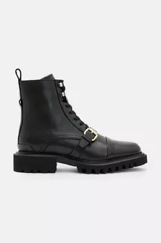 Кожаные ботильоны AllSaints Tori Boot, черный
