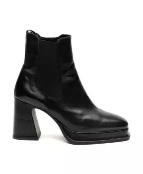 Кожаные ботильоны Alpe, черный