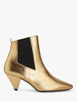 Кожаные ботильоны AND/OR Robbie, золотистые