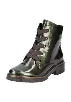 Кожаные ботильоны Ara, цвет forest