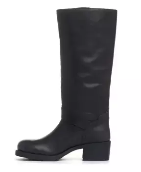 Кожаные ботильоны Ash, черный