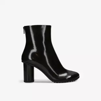 Кожаные ботильоны Atomic на каблуке с миндалевидным носком Bottega Veneta, черный