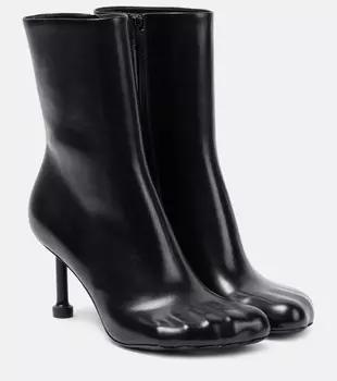 Кожаные ботильоны Balenciaga, черный