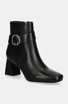 Кожаные ботильоны BEATA Karl Lagerfeld, черный