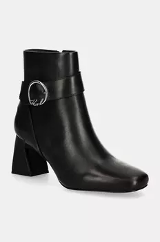 Кожаные ботильоны BEATA Karl Lagerfeld, черный