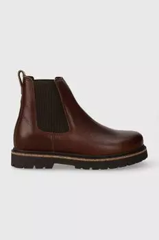 Кожаные ботильоны без шнуровки Highwood Birkenstock, коричневый