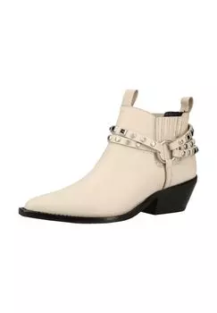 Кожаные ботильоны BRONX, бежевый