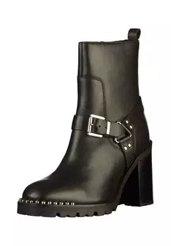 Кожаные ботильоны BRONX, черный