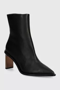 Кожаные ботильоны Calvin Klein ANKLE BOOT 70 LTH, черный
