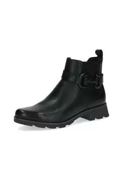 Кожаные ботильоны Caprice, черный