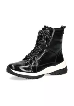 Кожаные ботильоны Caprice, черный