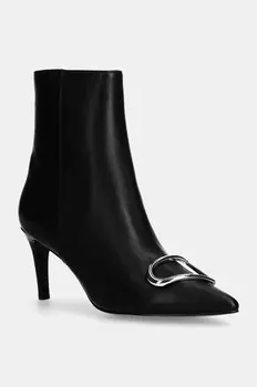 Кожаные ботильоны Coccinelle, черный