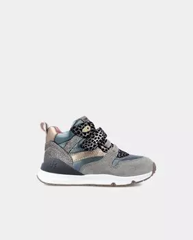 Кожаные ботильоны для девочки с самоклеющейся застежкой Biomecanics, мультиколор