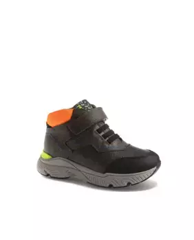 Кожаные ботильоны для мальчиков с застежкой-липучкой Pablosky, серый