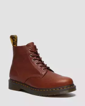 Кожаные ботильоны Dr. Martens 101 Ambassador, цвет Cashew — Ambassador