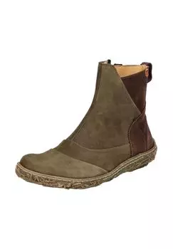 Кожаные ботильоны El Naturalista, цвет Gr_n/braun