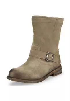 Кожаные ботильоны Felmini, серый