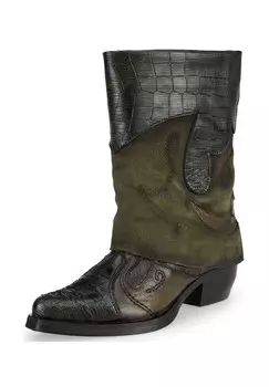 Кожаные ботильоны Felmini, зеленый