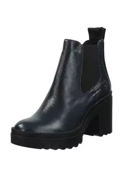 Кожаные ботильоны Fly London, темно-синий