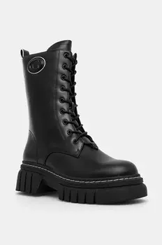 Кожаные ботильоны Guess ANITA, черный