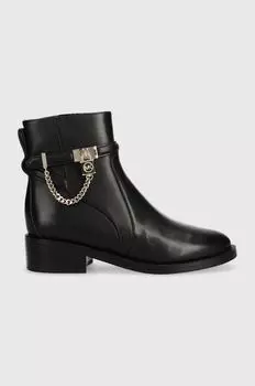 Кожаные ботильоны Hamilton MICHAEL Michael Kors, черный