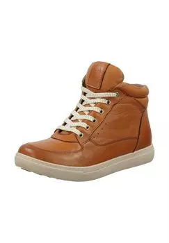 Кожаные ботильоны Hush Puppies, коньячный