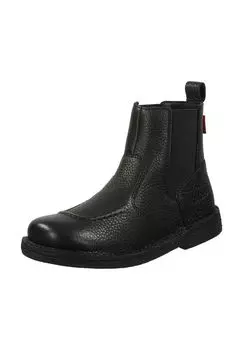 Кожаные ботильоны KicKers, черный