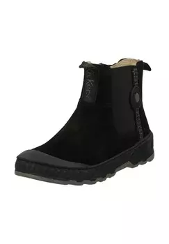 Кожаные ботильоны KicKers, черный