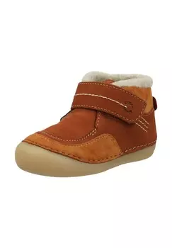 Кожаные ботильоны KicKers, коричневый