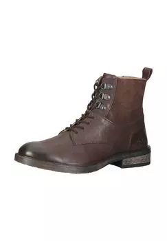 Кожаные ботильоны KicKers, темно-коричневый
